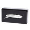 Caixa Preto Brilho Abs Dispensador Tissue